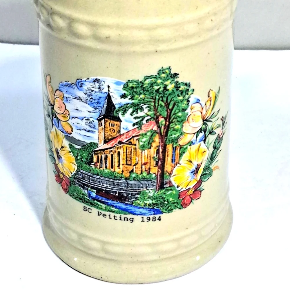 Kosin Schierling Commemorative 1984 Vintage Ceramic German Beer Stein/Mug